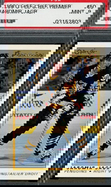 1990 O-Pee-Chee Premiere #50 Jaromir Jagr  RC  PSA 9  Future HOF