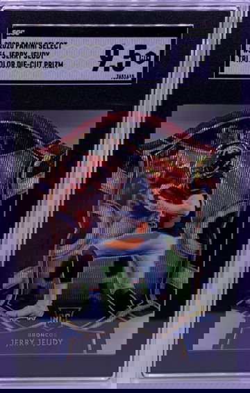 2020 Jerry Jeudy Broncos Select Tri-Color RC Die-Cut Prizm #56 SGC 9.5 Gem Mint