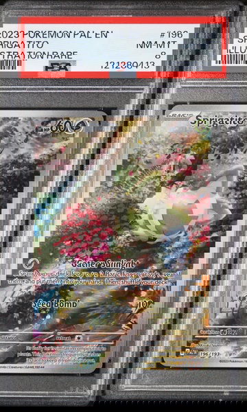 2023 Pokémon Scarlet & Violet Paldea Evolved Sprigatito #196/193 PSA 8