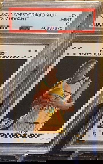 2007 KEVIN DURANT TOPPS ROOKIE CARD PSA 9 MINT