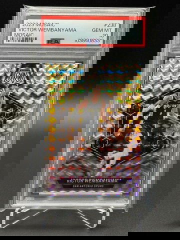 Victor Wembanyama 2023 Mosaic Silver Mosaic PSA 10