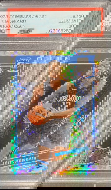 2023-24 Panini Donruss Optic Jett Howard Rated Rookie Checkerboard SSP RC PSA 10