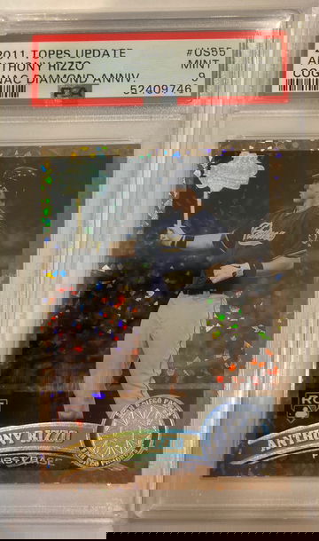 2011 Topps Update Anthony Rizzo Cognac Diamond Anniversary psa 9