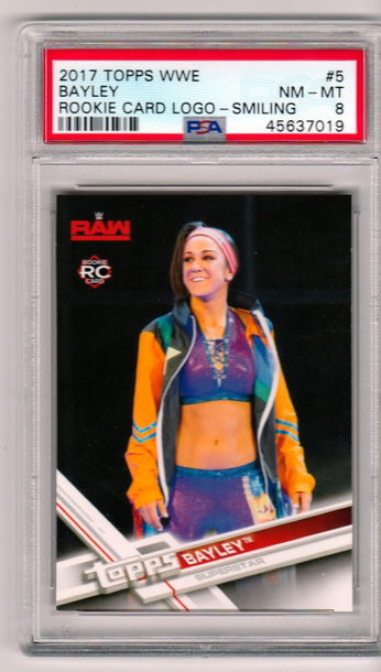 2017  Topps WWE Bayley PSA 8 