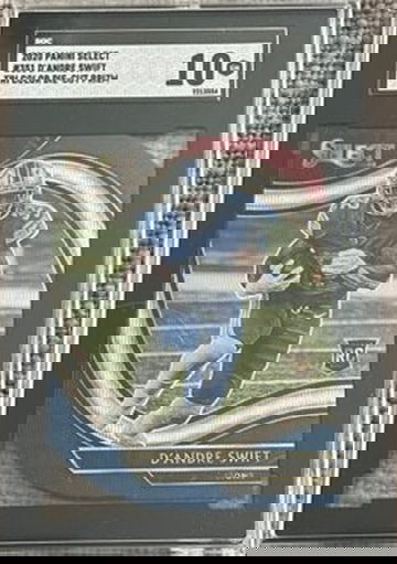 2020 D'Andre Swift Select Tri Color Die-Cut Prizm