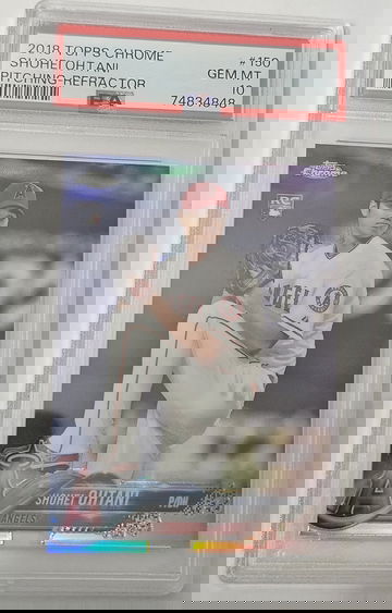 2018 Topps Chrome Shohei Ohtani Refractor PSA 10 Angels Pitching #150