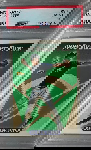 Derek Jeter Rookie - 1993 Topps  #98 - PSA 9 Mint - New York Yankees