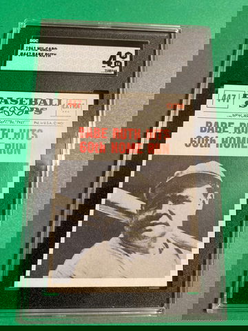 1961 NU-Card  # 447 Babe Ruth 