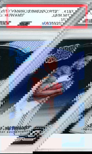 2017 PANINI DONRUSS OPTIC O J HOWARD #192 BUCCANEERS ROOKIE RC PSA 10 GEM MT