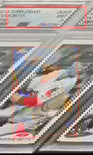 2014 topps update mookie betts psa 9