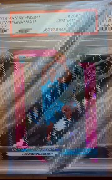 2018 Prizm Devonte Graham Pink Ice rookie.  PSA 10. 