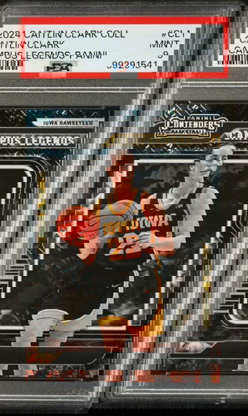 Caitlin Clark 2024 Panini College Contenders Campus Legends #CL1 Card PSA 9 Mint