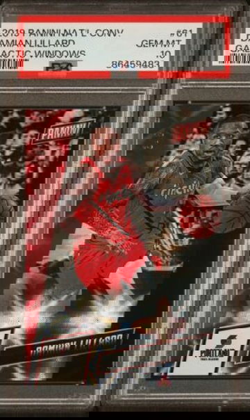 2019 Panini National Convention Damian Lillard Galactic Windows /5 PSA 10