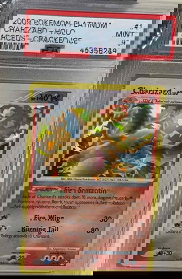 2009 Charizard Arceus Platinum Cracked Ice PSA 9 Holo