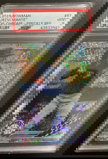 2019 Bowman Chrome Noelvi Marte Speckle Refractor PSA 9