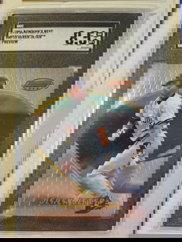 1996 Bowman's Best Preview Derek Jeter SGC 8.5