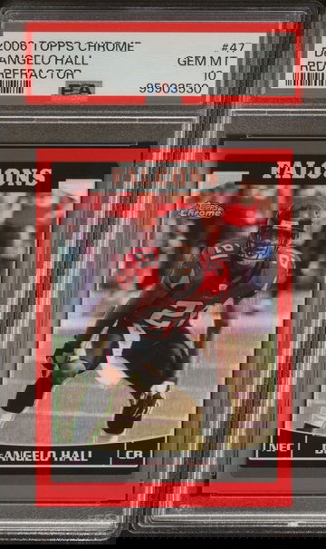 2006 Topps Chrome #47 DeAngelo Hall Red Refractor /259 PSA 10 Gem Mint Pop 1