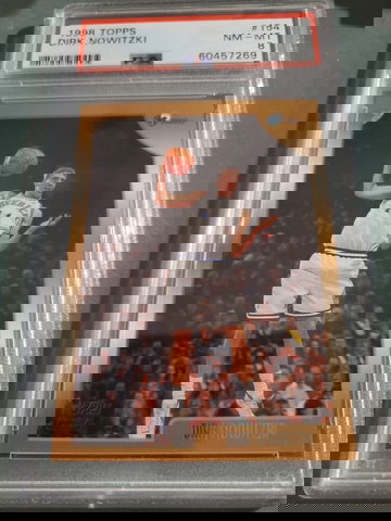 DIRK NOWITZKI 1998 TOPPS ROOKIE PSA 8