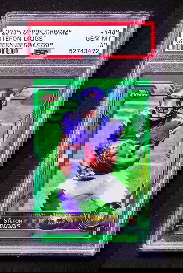 2015 Topps Chrome - Stefon Diggs - Rookie Green Refractor PSA 10 Gem Mint