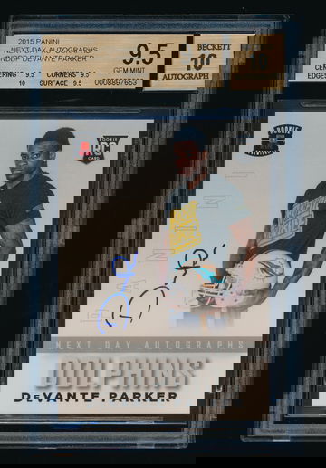 Devante Parker 2015 Panini Next Day Auto RC SP BGS 9.5/10 Pop 3