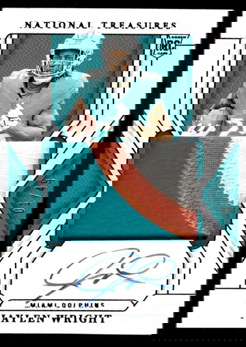 2024 Panini National Treasures Jaylen Wright #189 RC RPA 01/49