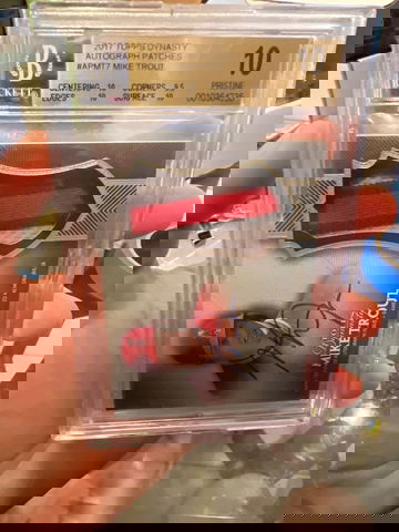 2017 MIKE TROUT TOPPS DYNASTY AUTO PATCH 05/10