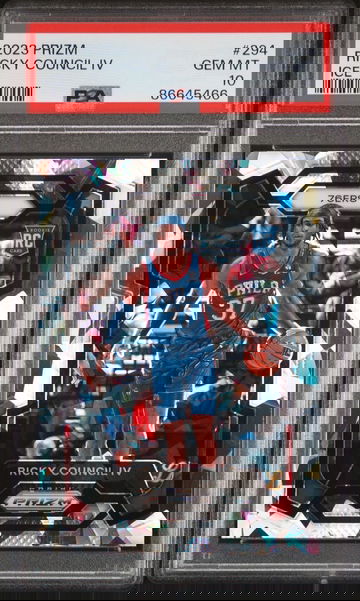 2023 Panini Prizm Ricky Council IV Ice PSA 10