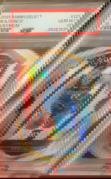 2018 Panini Select Luka Doncic silver prizm #122 PSA 10