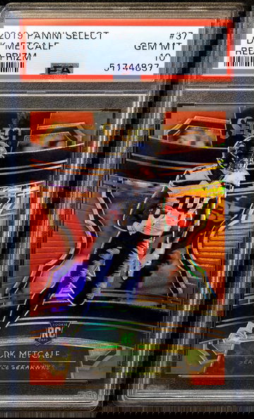 2019 DK METCALF ROOKIE RC 🔥 Select Concourse RED Prizm #/99 🔥 PSA 10 - POP 7