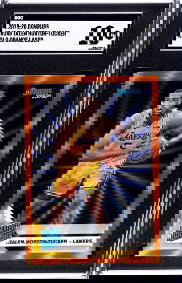 Talen Horton Tucker SGC Gem Mint 10 Orange Laser Holo