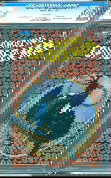 Marvel Collectible Classics Spider-Man #1 (1998) CGC 9.8 -- White pgs; Chromium