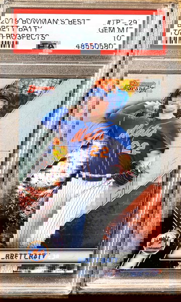 Brett Baty 2019 Bowman’s Best Top Prospects PSA10 Gem Mint 