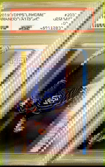 2019 Topps Chrome Fernando Tatis Jr PSA 10 RC #203 PSA # ends in Jersey #