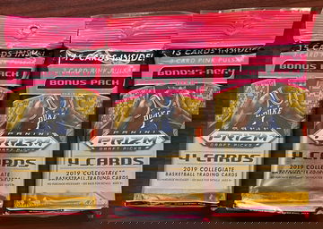 2019 - 2020 Prizm Draft Picks Basketball Cello Pack (3-lot) (Zion, Morant, Poole, Herro)