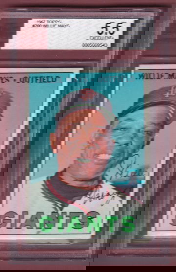 1967 Topps #200 Willie Mays BVG 5.5 EX+