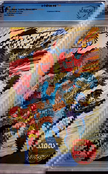 X-Force #8 CBCS 9.6 1st Appearance of the Wild Pack