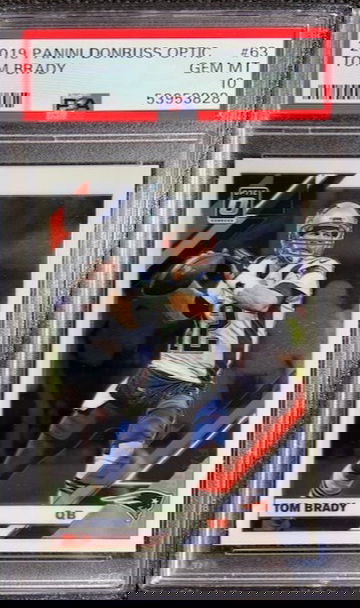  2019 Donruss Optic #63 TOM BRADY | Perfect PSA 10 Gem Mint | Patriots Bucs