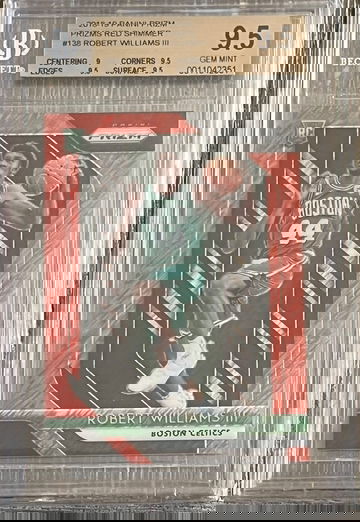 Robert Williams III 2018-19 Prizm Red Shimmer /7 RC BGS 9.5