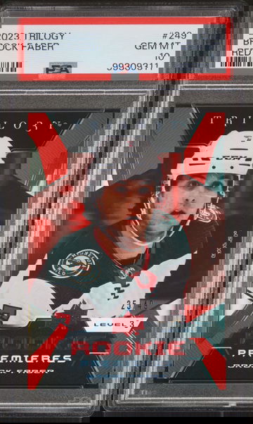 2023 Upper Deck Trilogy Red Brock Faber #249 /49 PSA 10