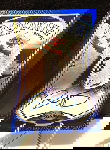 2024 Certified  Javon Baker  Rookie Auto  Blue /75  Patriots 