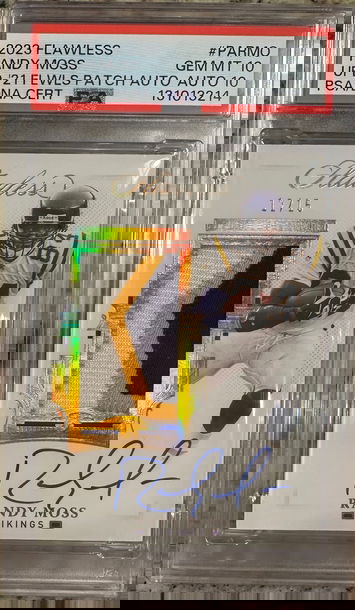 2023 Flawless Randy Moss Patch Auto /15