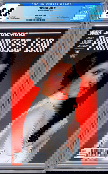 STAR WARS: PRINCESS LEIA #1 CGC 9.8 *CARRIE FISHER* 1977 ACTRESS FOTO COVER 2015