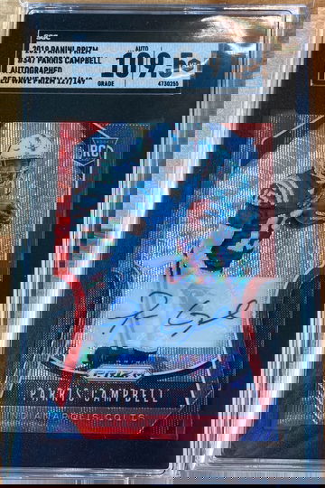 2019 Prizm Red Wave Parris Campbell Auto /149 SGC 9.5 Auto 10