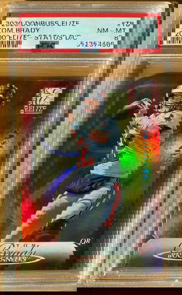 2020 Donruss Elite Tom Brady 2000 ELITE-STATUS D/C (NM-MT 8)
