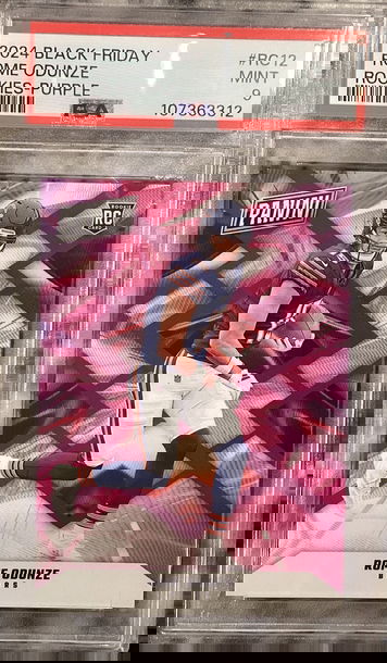 2024 PANINI BLACK FRIDAY ROME ODUNZE ROOKIES PURPLE /25 PSA 9 POP 1