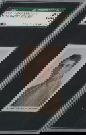 1910 Sporting Life M116 Harry Krause SGC 80 Ex NM