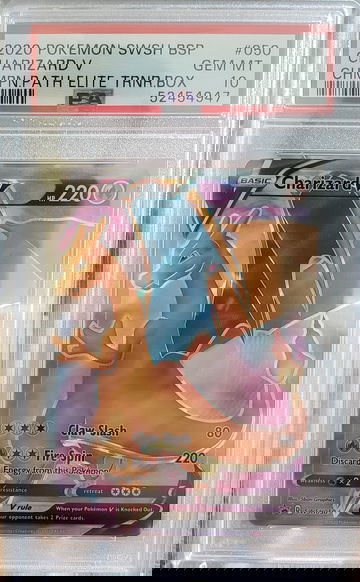 2020 Pokemon Charizard V Champion's Path Elite Trainer Box 050 PSA 10 Gem-Mint