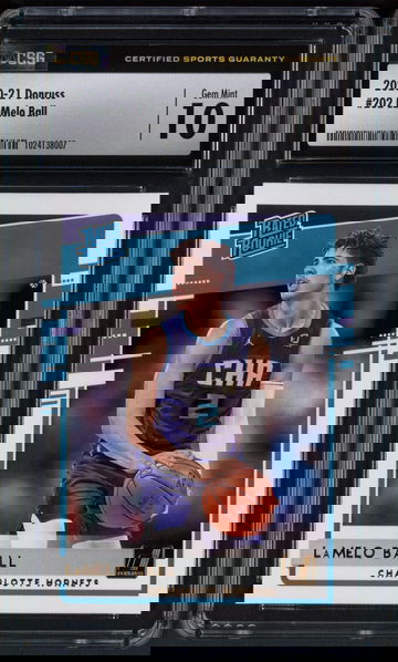 2020-21 Donruss Lamelo Ball Rated Rookie #202 - CSG Gem Mint 10