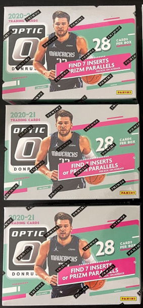 2020-21 Panini Donruss Optic Basketball Blaster Box Sealed 3x Lot