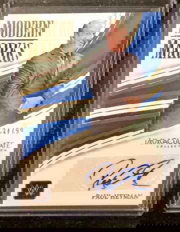 Paul Heyman 2023 WWE Immaculate ON CARD Auto /99!